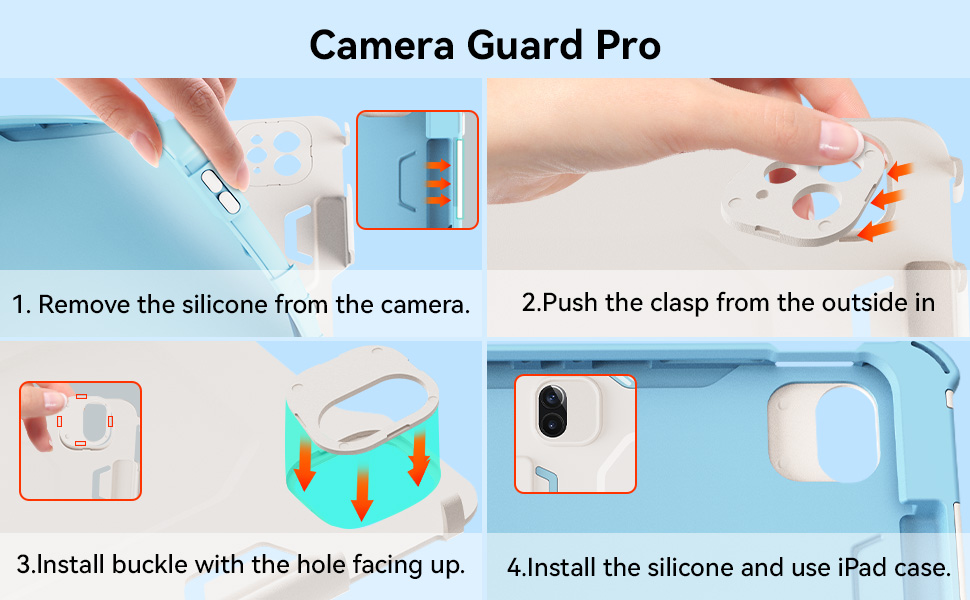 Custodia Antiurto Per IPad 9/8/7/6/5, Air, Pro &ndash; Con Supporto, Cinghie E Maniglia