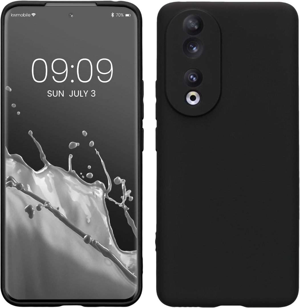 Custodia Per Honor 90 & 90 Lite 5G,Armatura Silicone Nero Anti-urto Gel Telefono