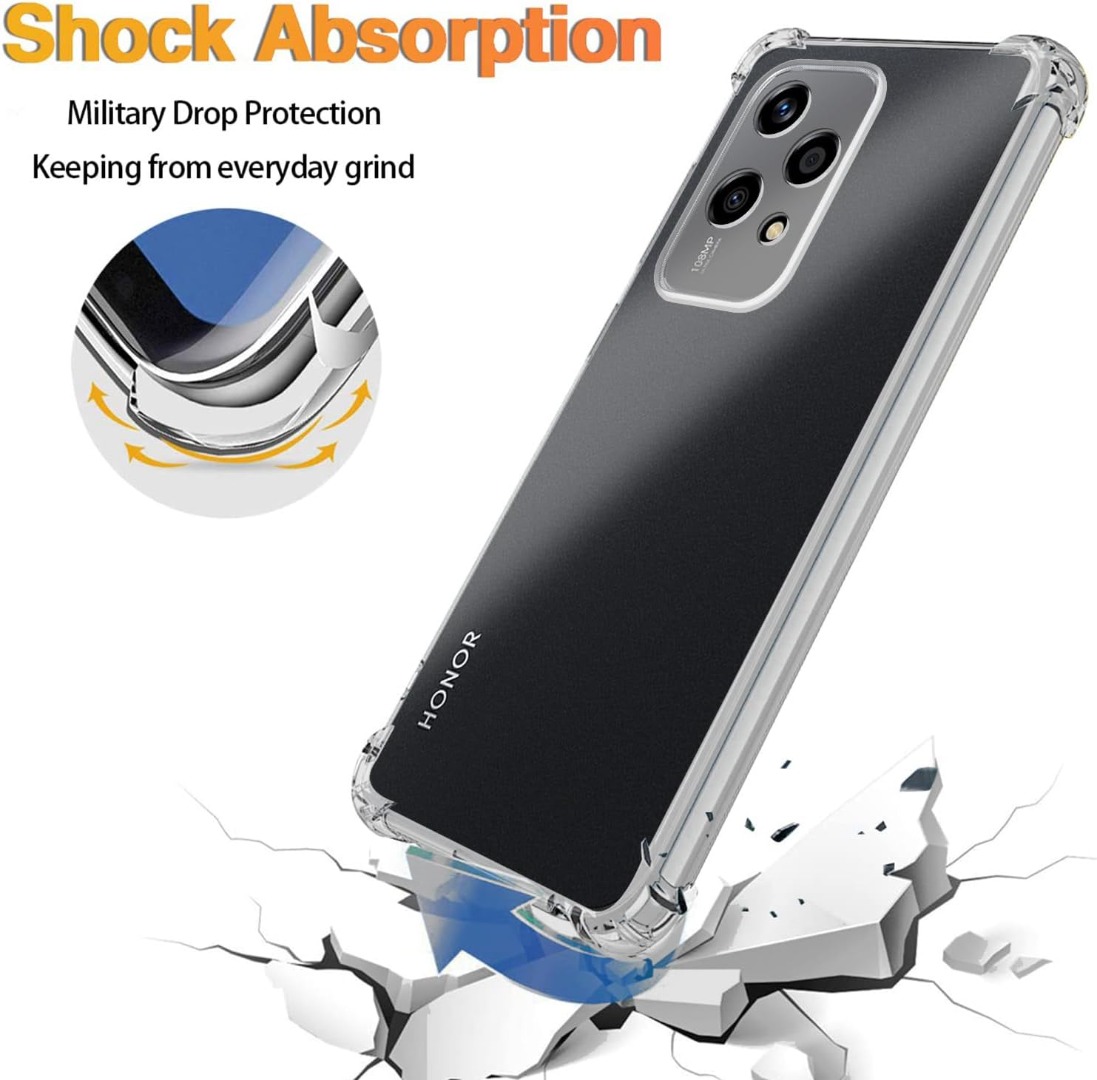 Custodia Pixfab Per Honor 200 Lite (2024) - Silicone Trasparente Antiurto