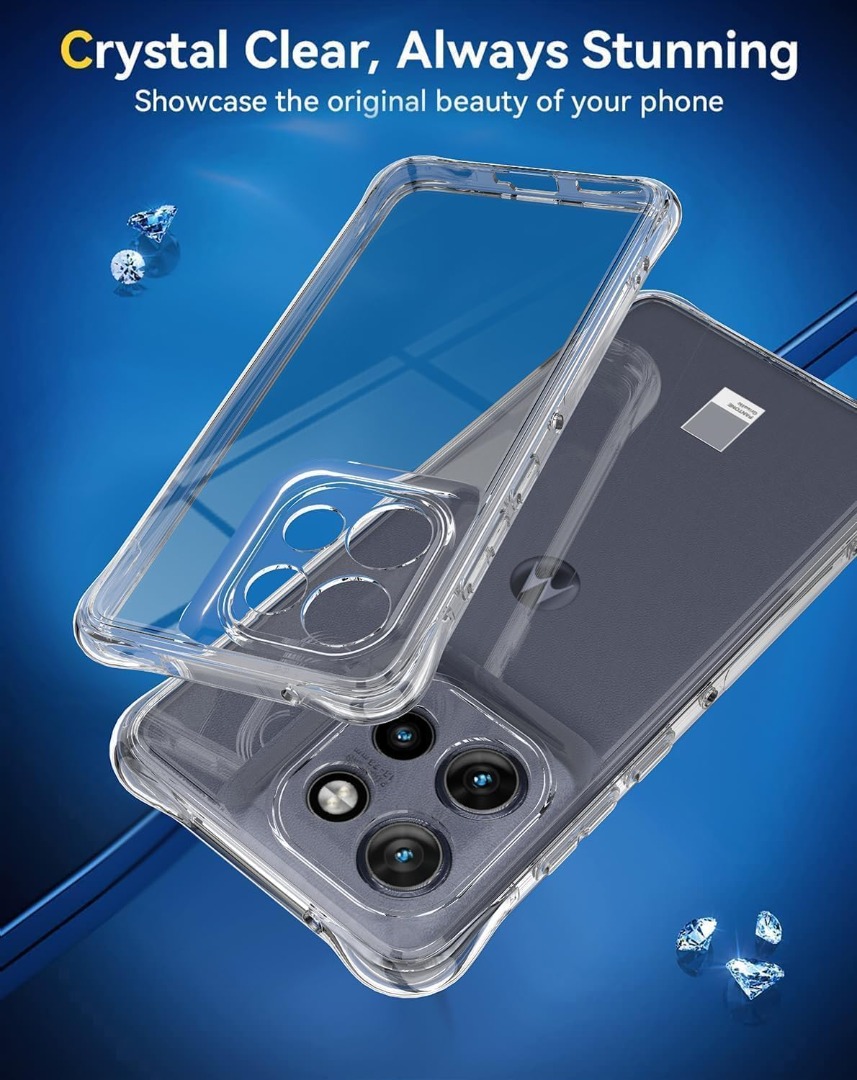 Cadorabo Custodia Morbida TPU Per Motorola Moto X Play | Frost Nero | Antiurto Sottile 1,2mm