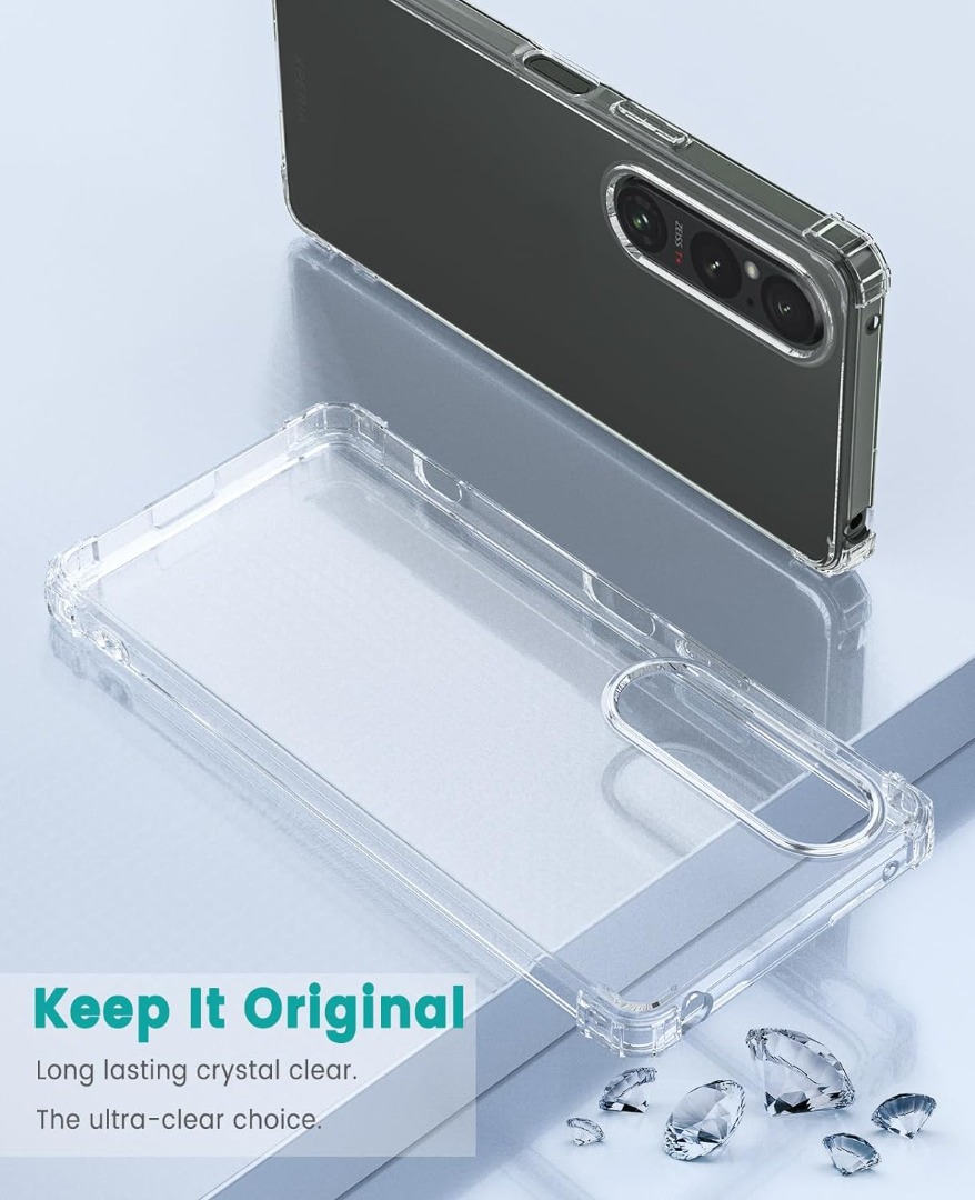 QULLOO Custodia Per Sony Xperia 1 VII, TPU Trasparente Antiurto - Foto 8