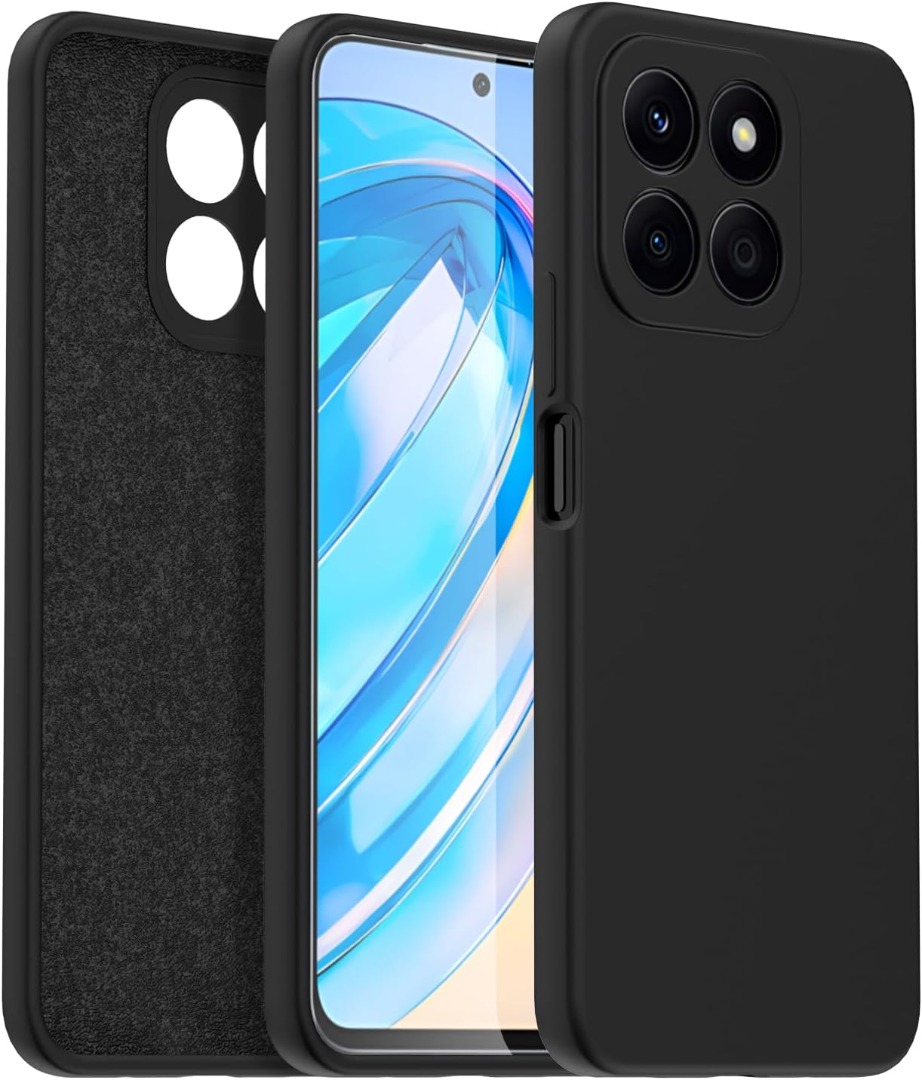 Custodia Protettiva TPU Morbida Per Honor X6C - Antiurto Con Motivo Carbonio E Piastra Magnetica - Blu
