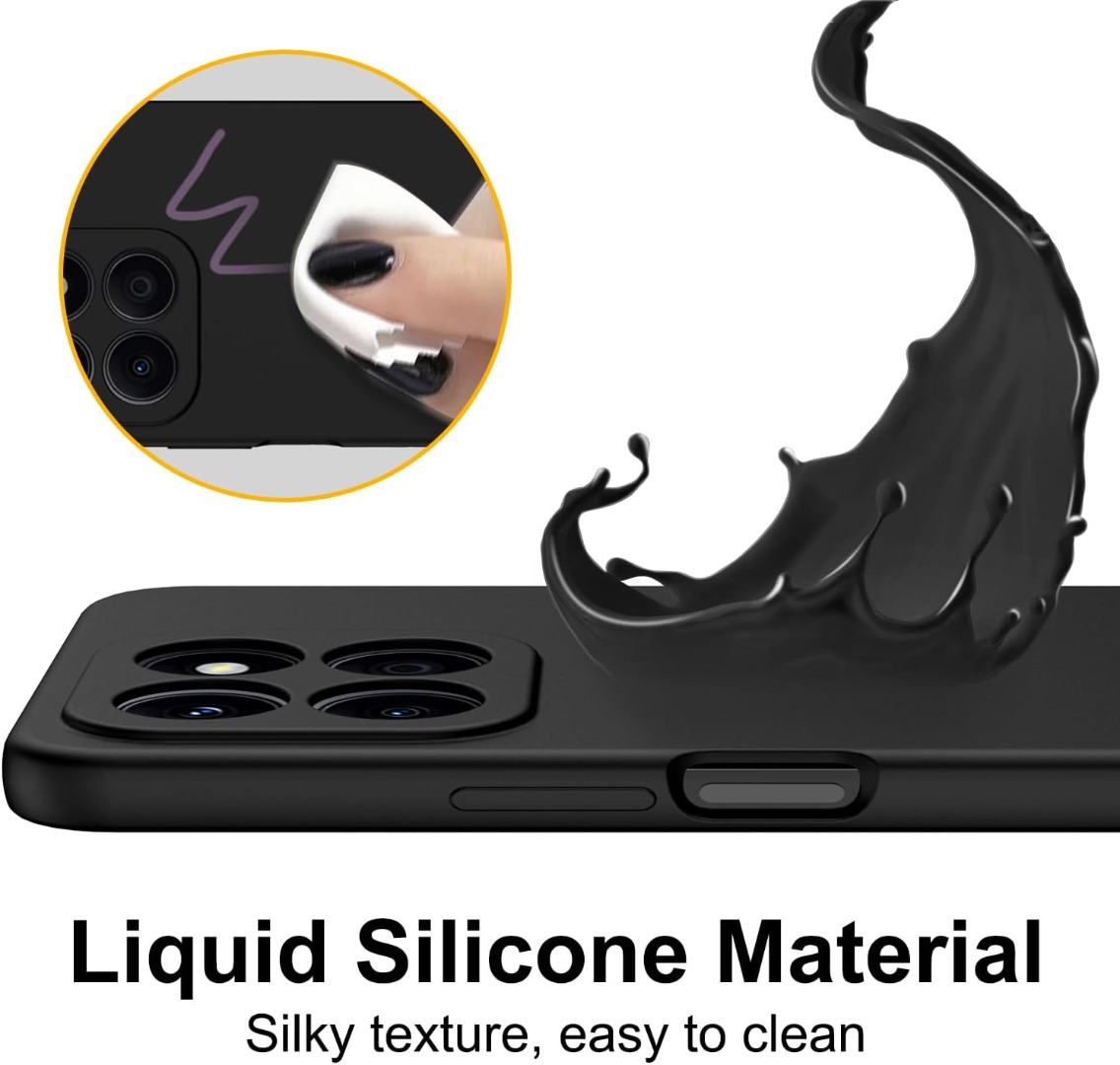 CAUHENYEE Trasparente Custodia per Honor X6C Cover, con 2 Pezzi Schermo in Vetro Temperato, Cover Sottile e Morbida in TPU Trasparente, AntiGraffio, Antiurto