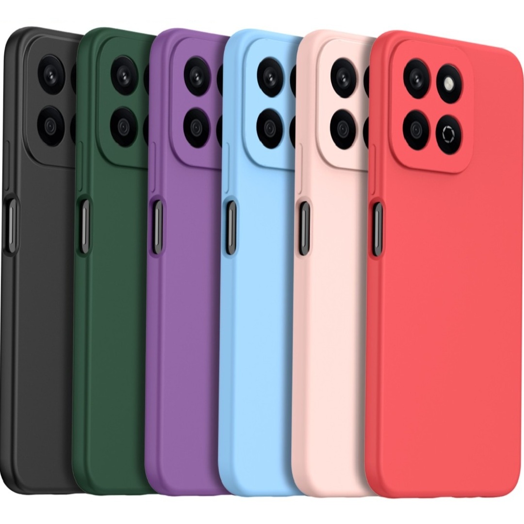 HONLEN Cover Per POCO X4 GT In Silicone TPU Morbido, Design Antiscivolo Con Fibra Spazzolata, Resistente Agli Urti - Nero - 3