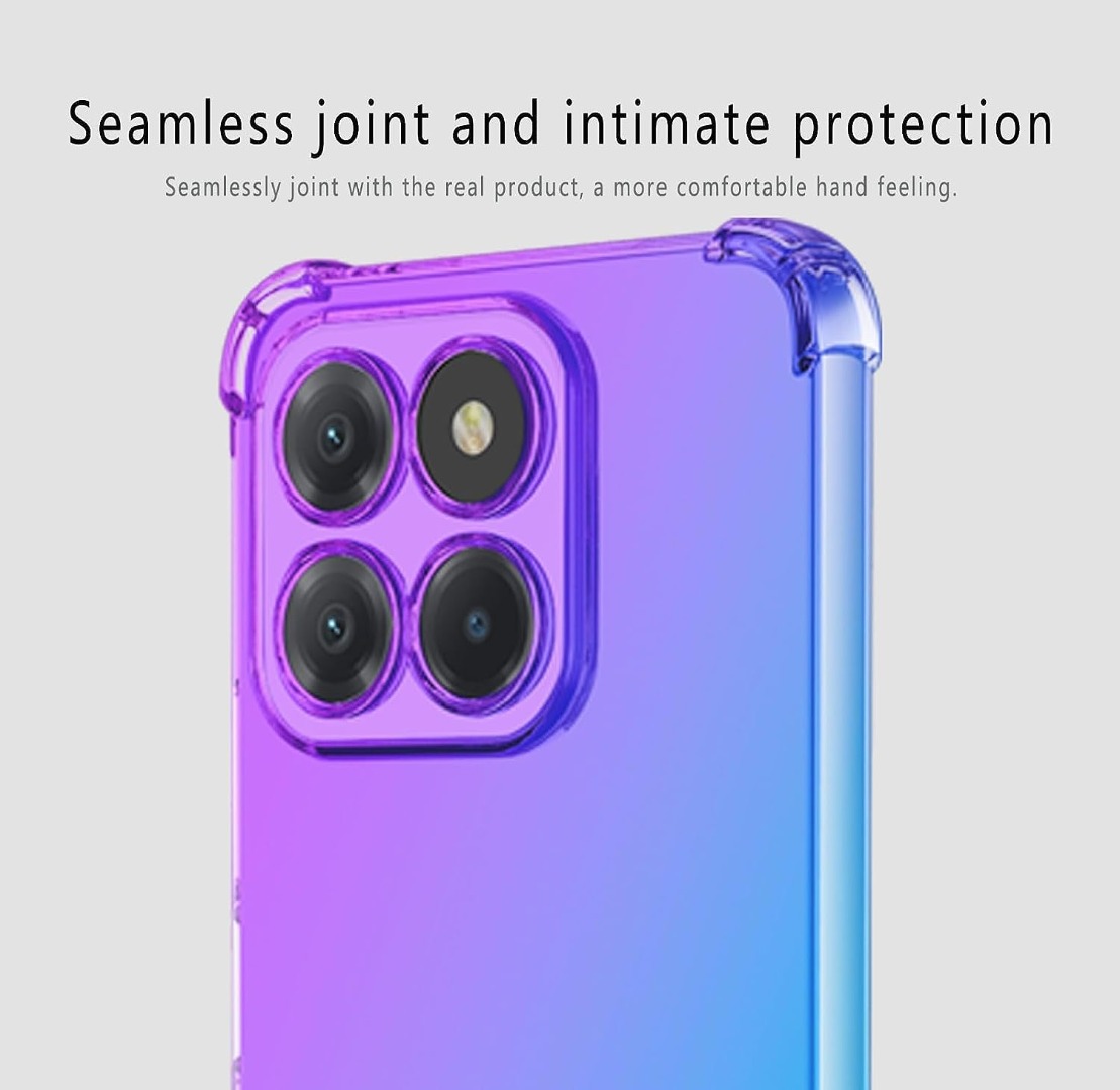 Cover Antiurto Trasparente Custodia HONOR X6b Con Cordino - Cover Silicone Trasparente E Vetro Temperato Case Silicone Trasparente Antiurto - Foto 2