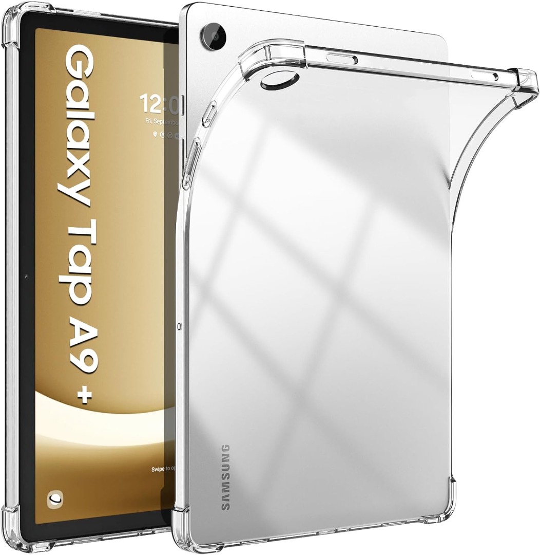 For Samsung Galaxy Tab A9+ Plus Case Clear Shockproof Silicone Tablet Cover Gel - Picture 13 of 14