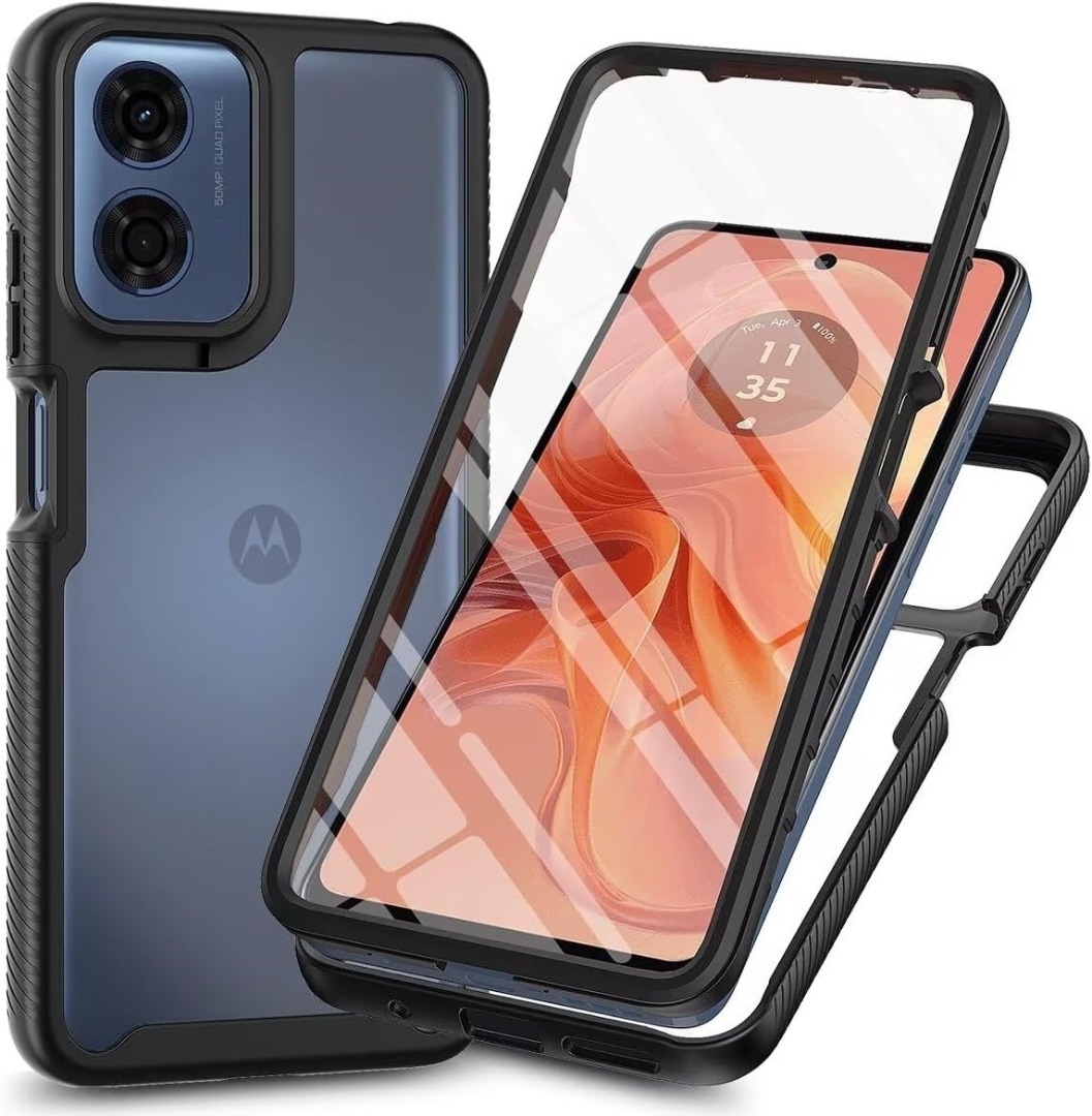 BORYA Handyhülle Für Motorola Moto E14 - Transparente Panda Design, Stoßfest, Ultra Dünn, Aus Weichem Silikon