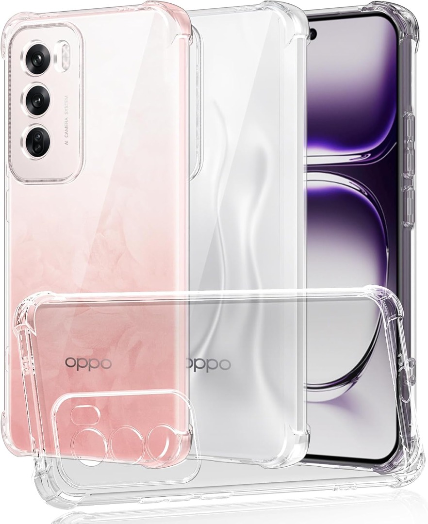 Coiwxmoi Cover per OPPO Reno 12 FS 5G/4G/OPPO Reno 12F 5G/4G con Cordino 6,67,Trasparente Custodia con Laccio Tracolla Corda Catena Cinghia,Ultra Morbido Silicone TPU Antiurto Case, Nero