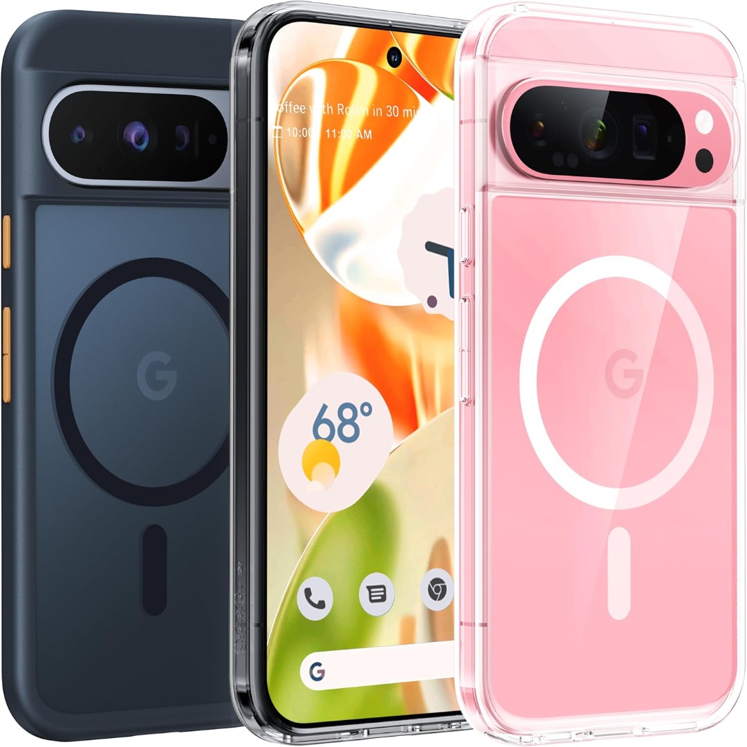 Custodia Magnetica Trasparente Per Google Pixel 10/10 Pro – Ultra-sottile, Antishock, Compatibile Ricarica Wireless - 4