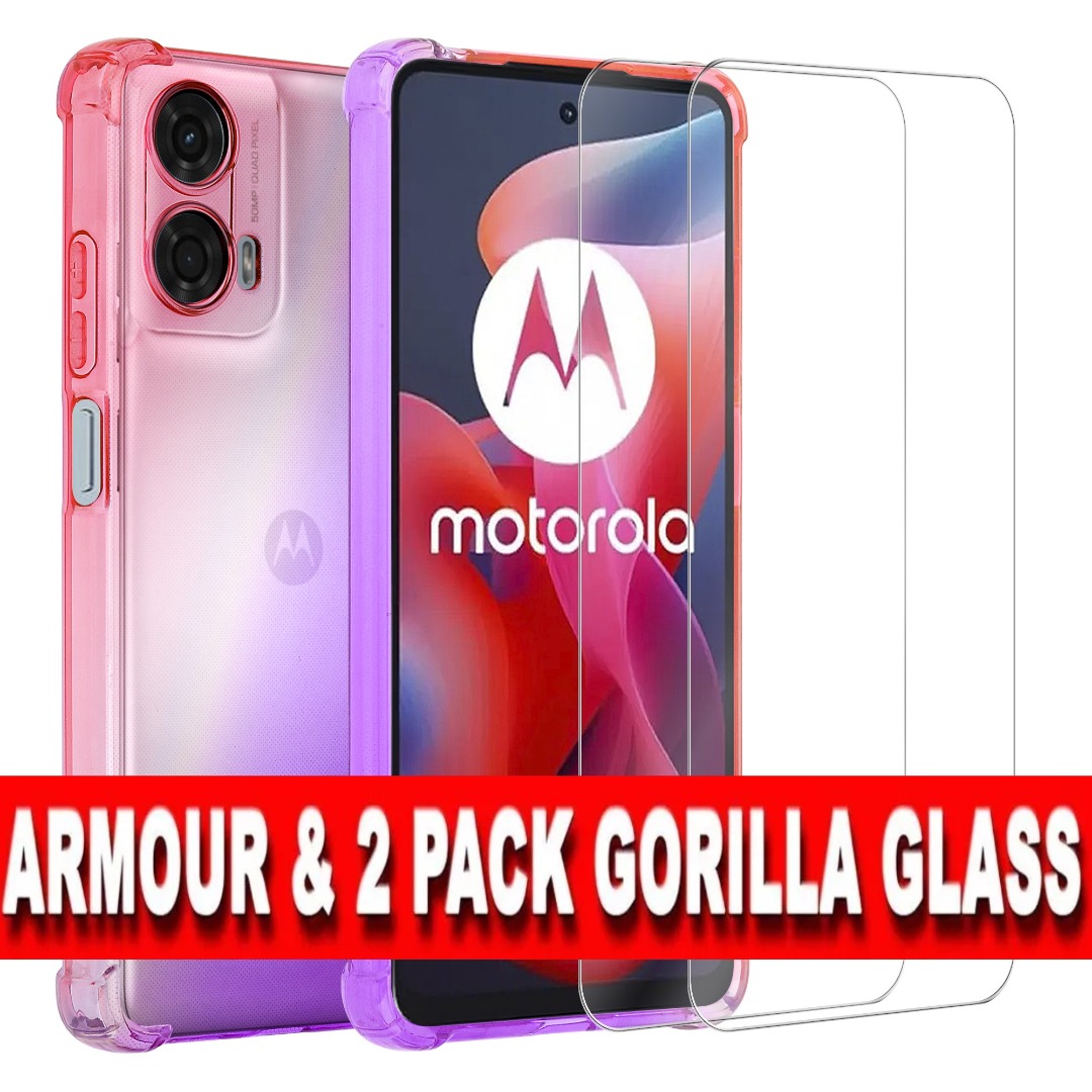 Cover RankOne Per Motorola Moto G35 5G – Custodia Gialla Con Disegno A CD E Texture Similpelle