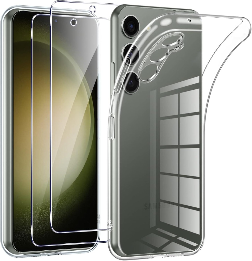 Funda para teléfono Samsung Galaxy S25 Ultra / S24 FE transparente a prueba de golpes de silicona - Imagen 25 de 25