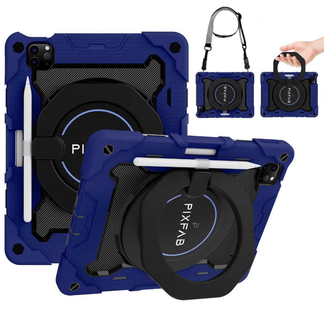 Case For iPad Pro 11 2024 Shockproof Armour Full Body Shoulder Strap Cover - Picture 14 of 17