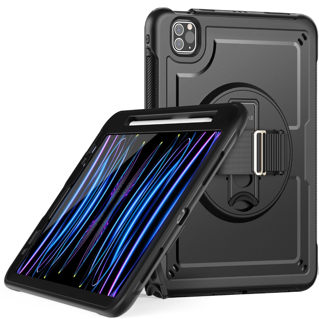 For iPad Pro Air 11 13 2025 Shockproof Heavy Duty Case 360 Rotating Stand Cover - Picture 18 of 40