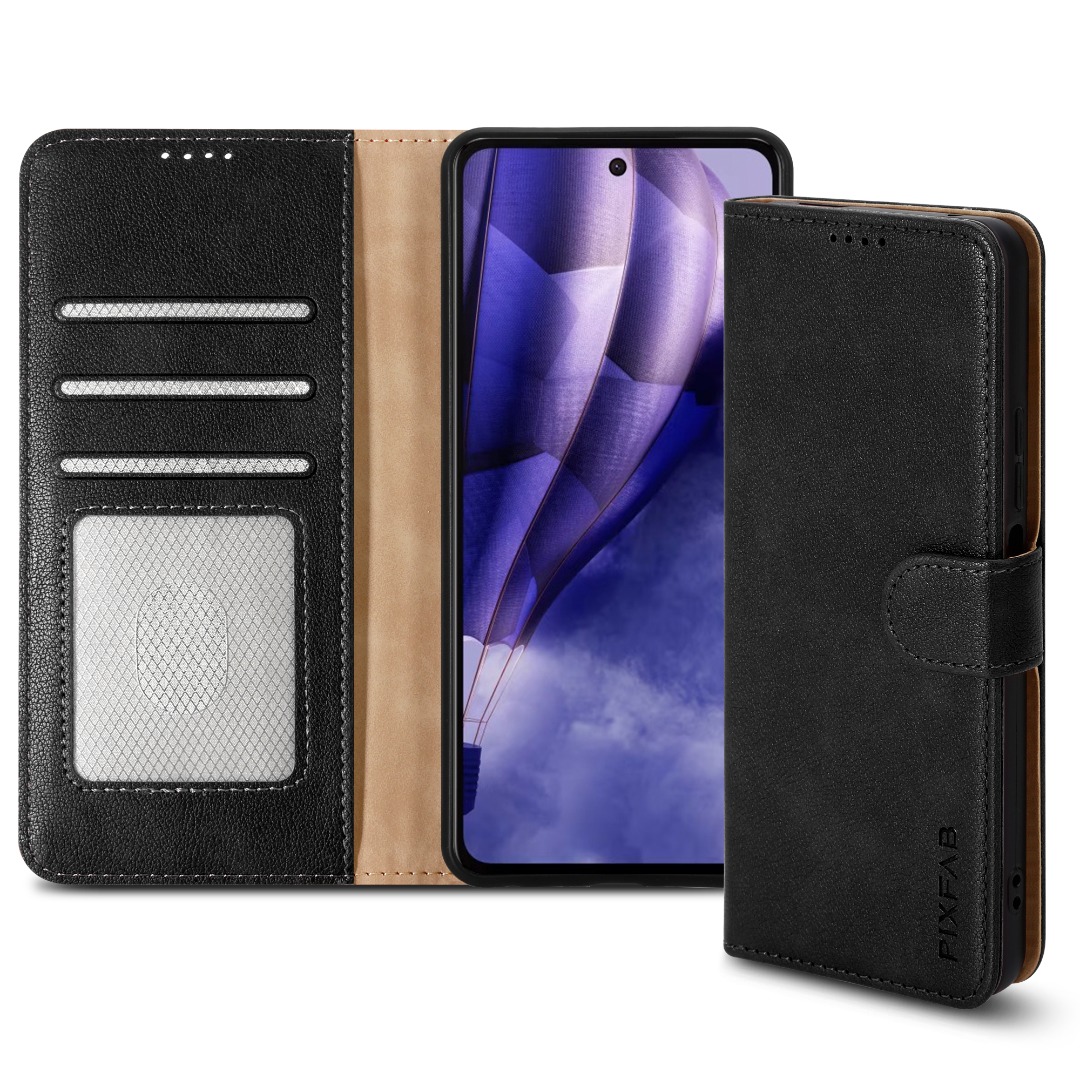 Custodia Portafoglio In Pelle Per HMD Skyline/Fusion - Con Vetro Temperato Incluso