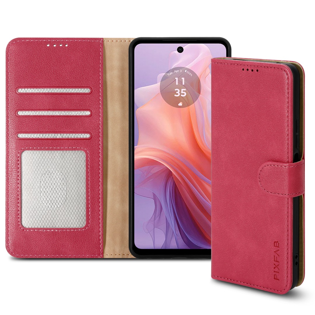 Für Motorola G05 G15 G35 G55 G75 E14 G04 EDGE 50 Hülle Leder Wallet Handy Cover - Bild 26 von 102