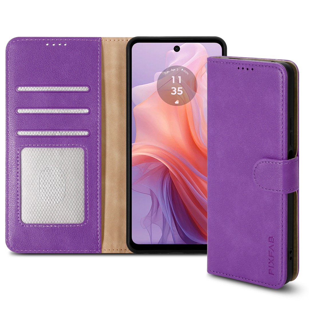 Für Motorola G05 G15 G35 G55 G75 E14 G04 EDGE 50 Hülle Leder Wallet Handy Cover - Bild 36 von 102