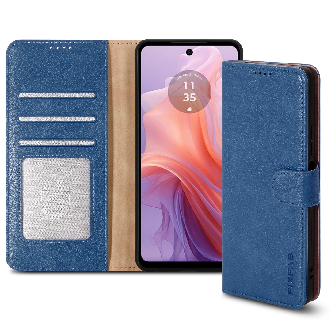 Für Motorola G05 G15 G35 G55 G75 E14 G04 EDGE 50 Hülle Leder Wallet Handy Cover - Bild 46 von 102