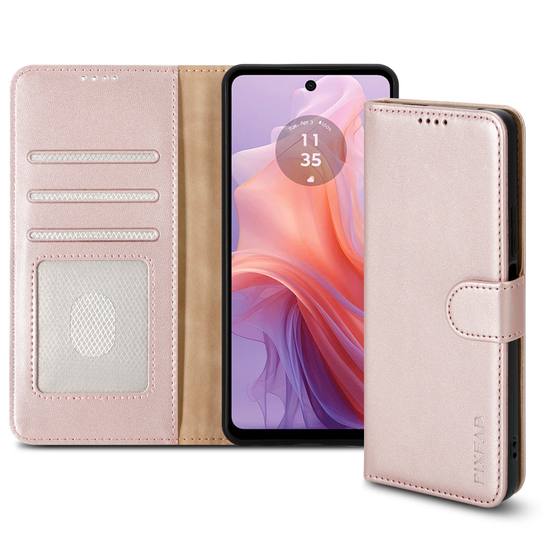 Für Motorola G05 G15 G35 G55 G75 E14 G04 EDGE 50 Hülle Leder Wallet Handy Cover - Bild 56 von 102