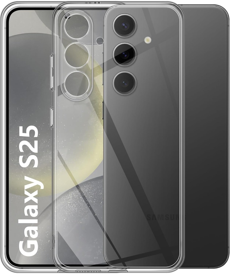 Funda para teléfono Samsung Galaxy S25 Ultra / S24 FE transparente a prueba de golpes de silicona - Imagen 14 de 25