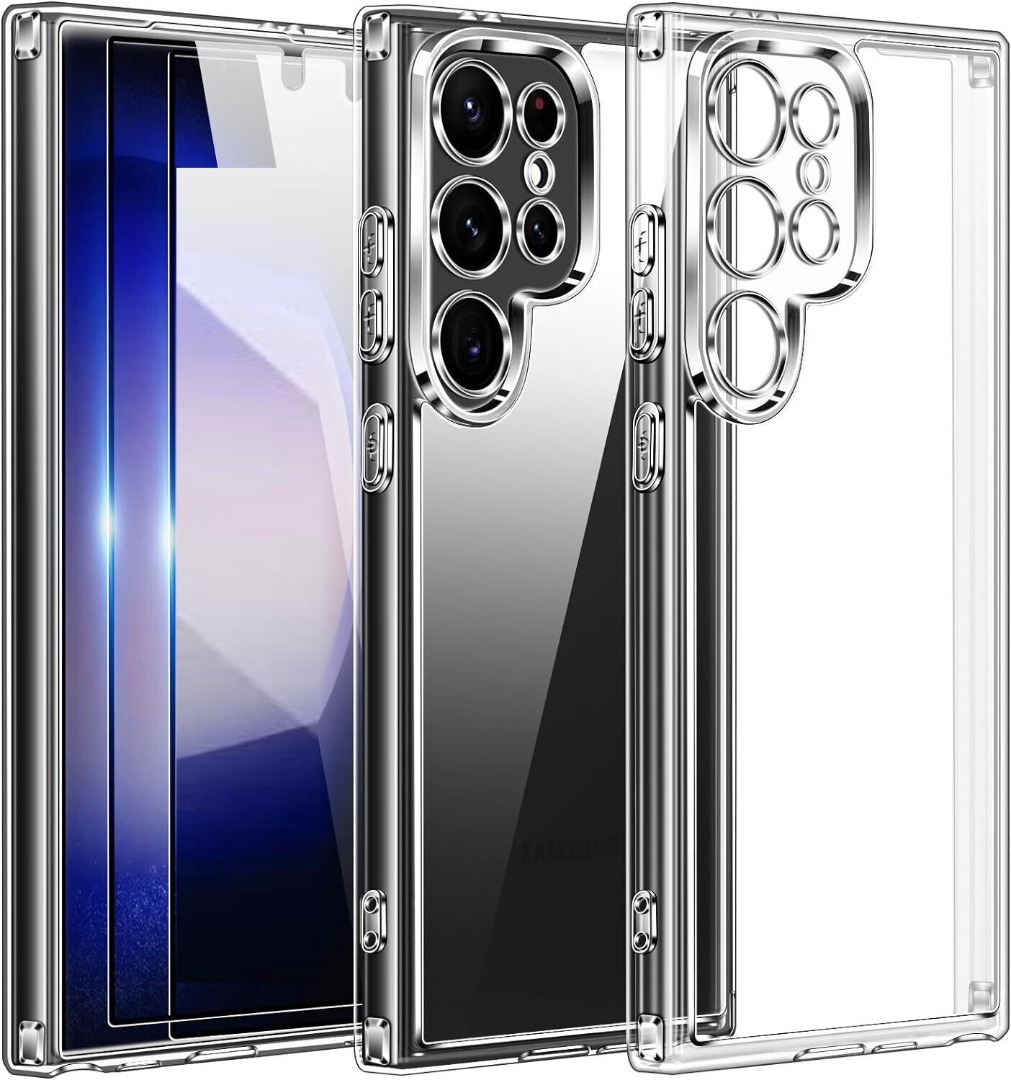 Funda para teléfono Samsung Galaxy S25 Ultra / S24 FE transparente a prueba de golpes de silicona - Imagen 19 de 25