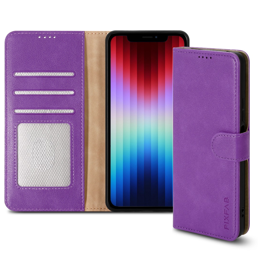 Hülle für Apple iPhone 16E 2025 SE Pro Leder Wallet Flip RFID Ständer Echt Cover - Bild 23 von 62