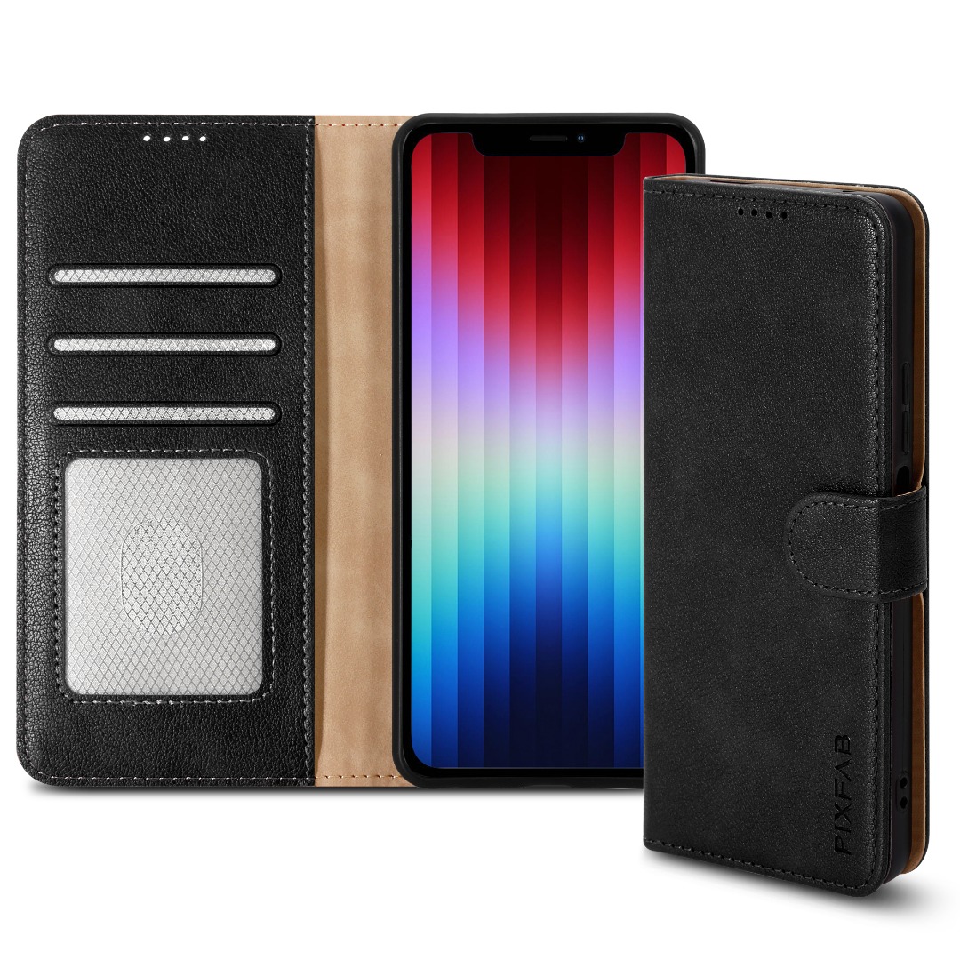Hülle für Apple iPhone 16E 2025 SE Pro Leder Wallet Flip RFID Ständer Echt Cover - Bild 13 von 62
