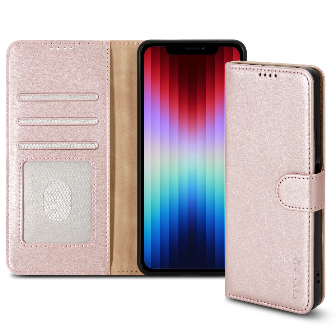 Hülle für Apple iPhone 16E 2025 SE Pro Leder Wallet Flip RFID Ständer Echt Cover - Bild 28 von 62