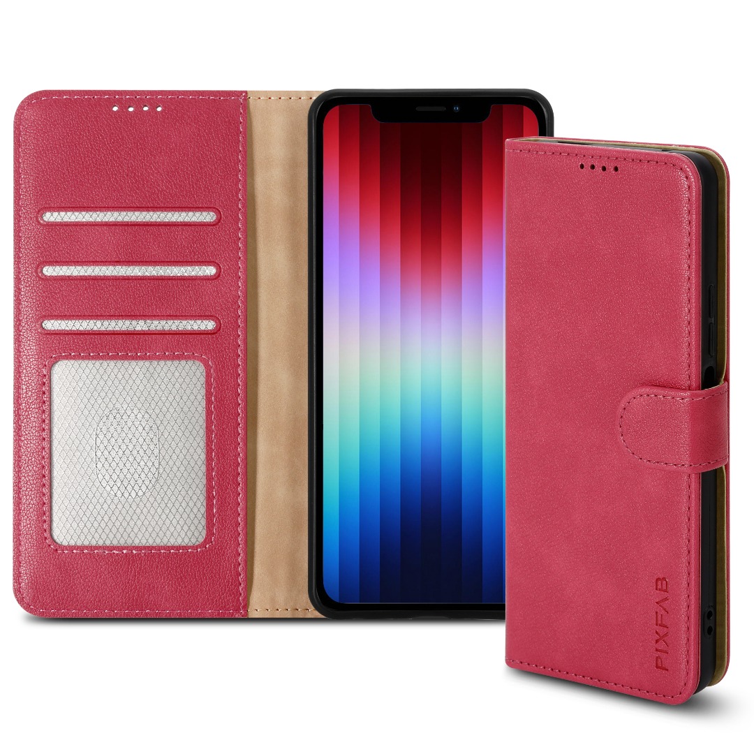Hülle für Apple iPhone 16E 2025 SE Pro Leder Wallet Flip RFID Ständer Echt Cover - Bild 33 von 62
