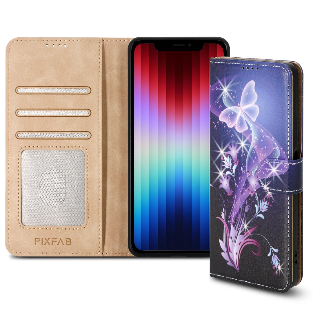 Hülle für Apple iPhone 16E 2025 SE Pro Leder Wallet Flip RFID Ständer Echt Cover - Bild 48 von 62
