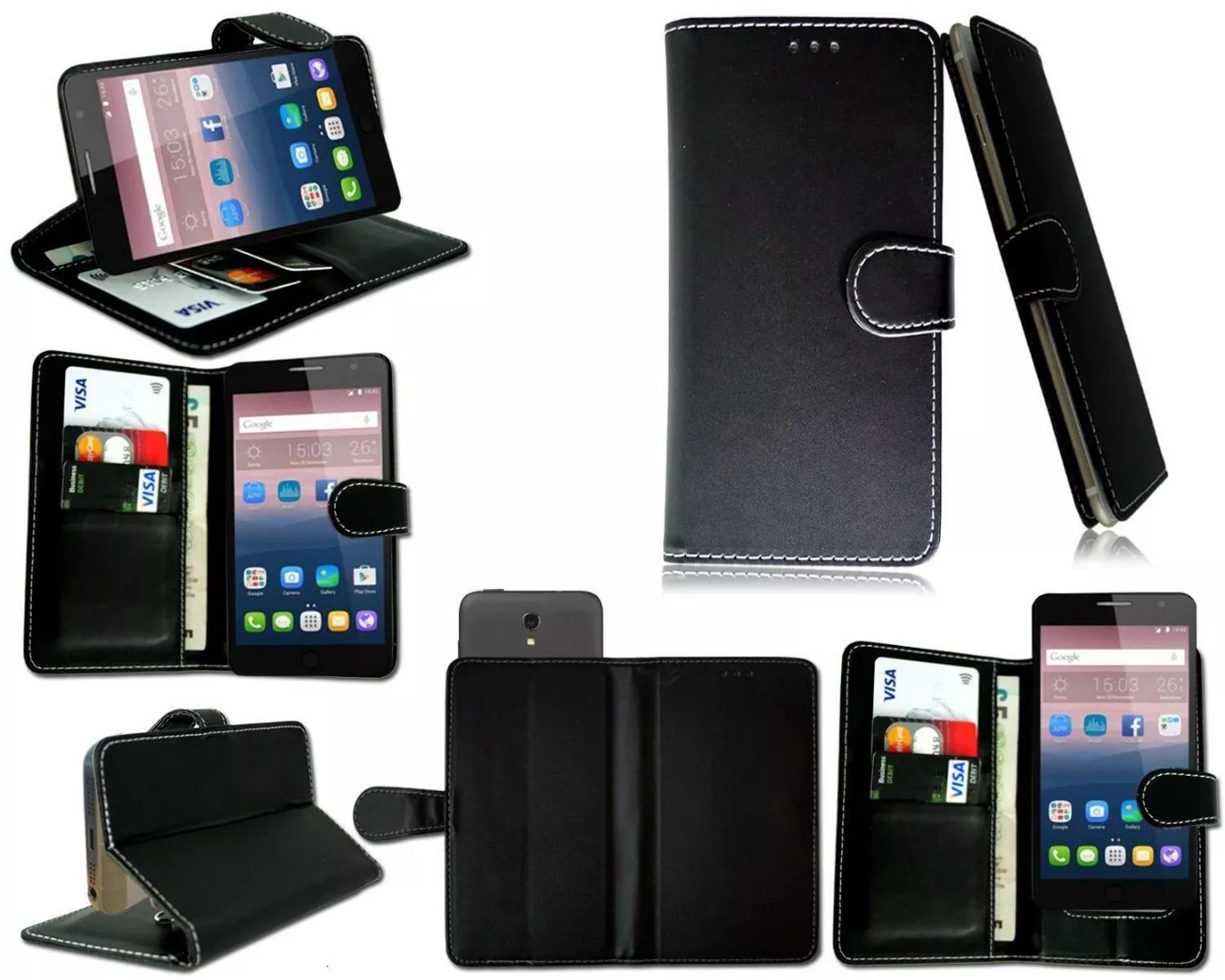 Nouveau Étui En Cuir Premium À Rabat Pour Téléphone Pour Doro Aurora A30 - Photo 13 sur 18