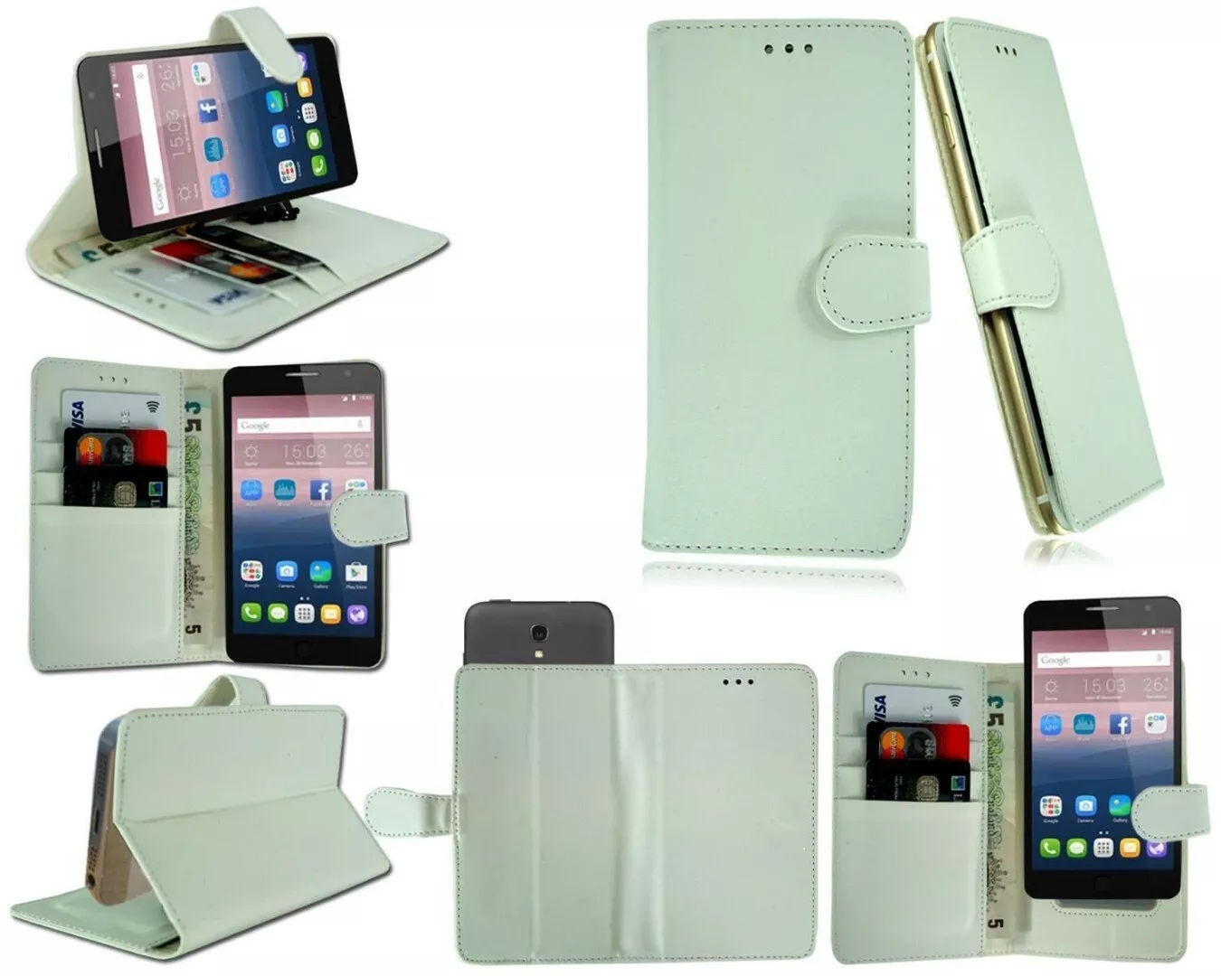 Nouveau Étui En Cuir Premium À Rabat Pour Téléphone Pour Doro Aurora A30 - Photo 15 sur 18