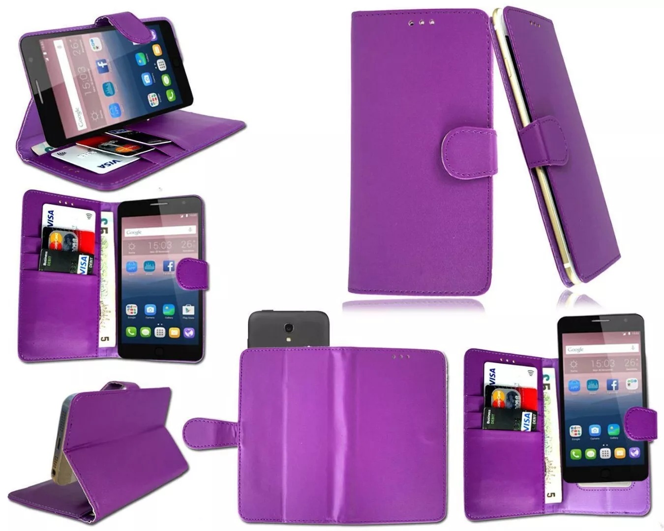 Nouveau Étui En Cuir Premium À Rabat Pour Téléphone Pour Doro Aurora A30 - Photo 17 sur 18