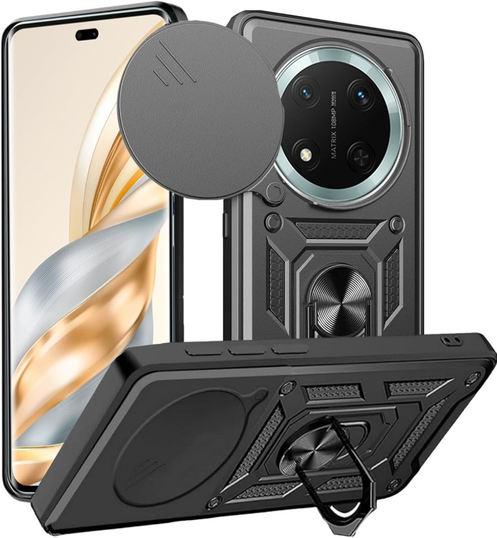 Case For Honor Magic7 6 Lite 5G Shockproof Ring ARMOUR Stand Phone Camera Cover - Picture 14 of 19