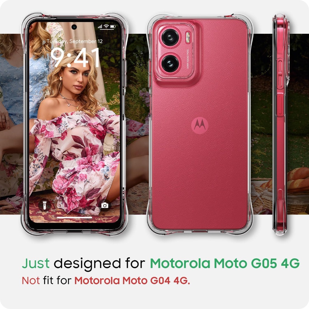Custodia Per Moto G56 G86 G15 G05 G35 G55 E14 G04 Orlo 50 Clear