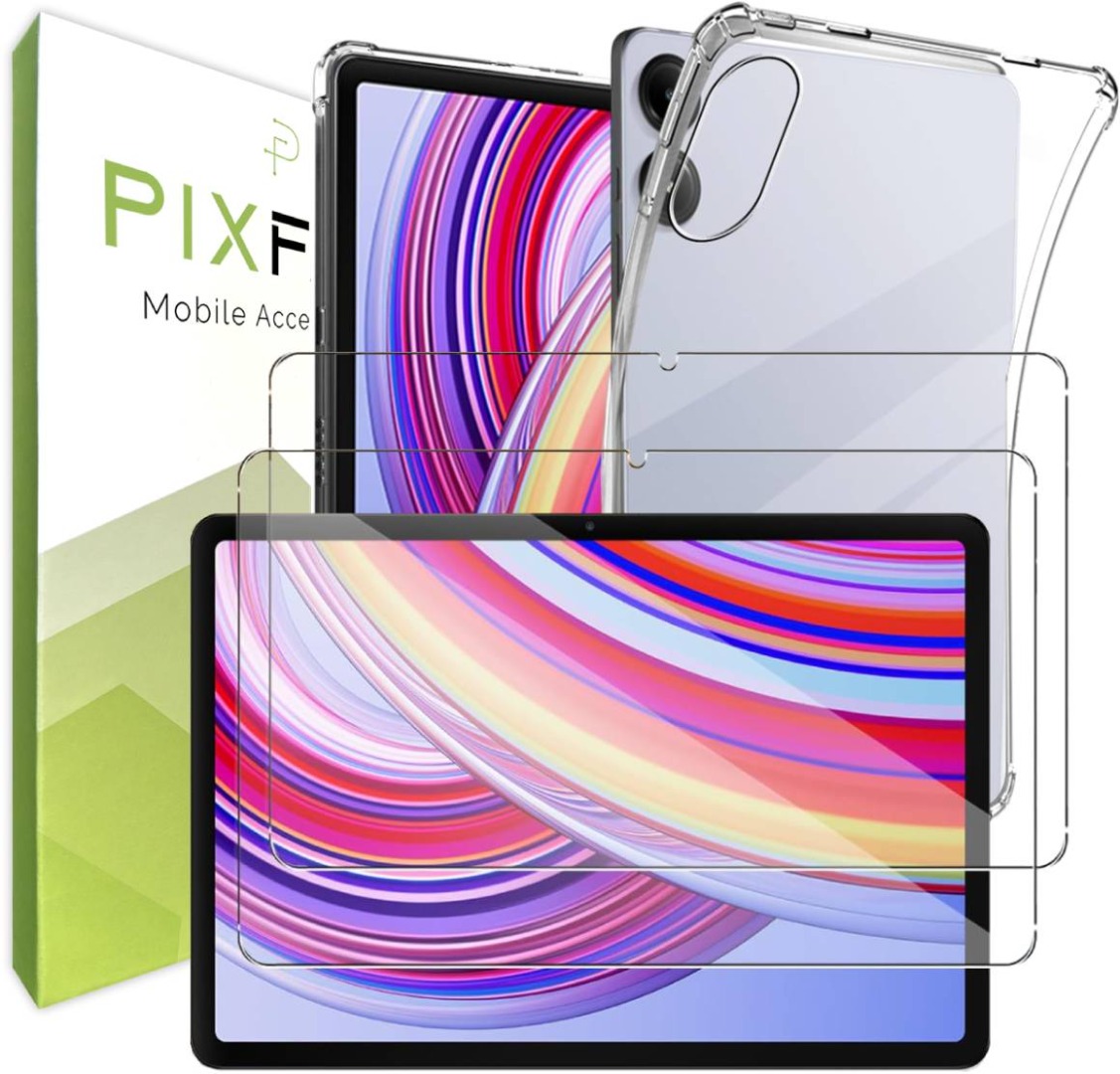 Case For Xiaomi Poco Pad 12.1'' 2025 Clear Silicone Shockproof Gel Cover +Glass - 第 14/14 張圖片