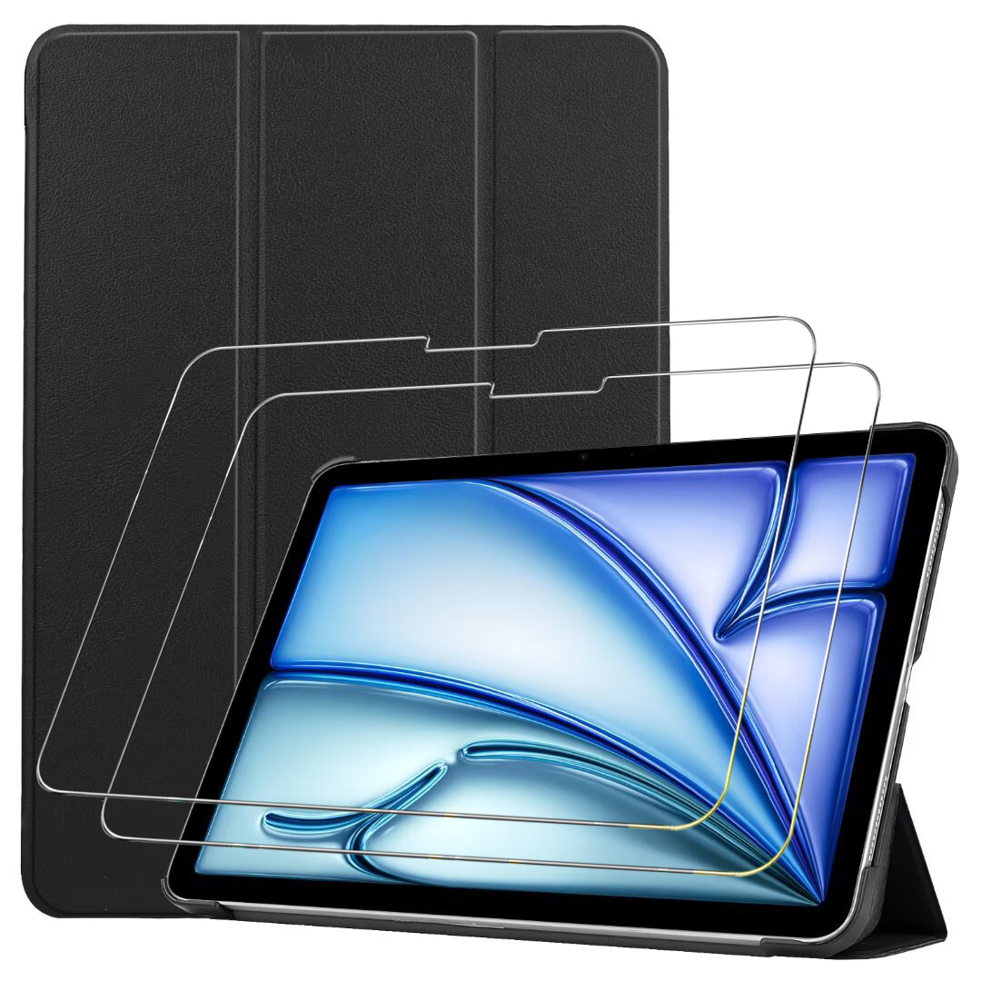 Étui Pour Apple Ipad Air 11 2025 M3 Chip Armure En Cuir Magnétique Support Flip - Photo 14/14
