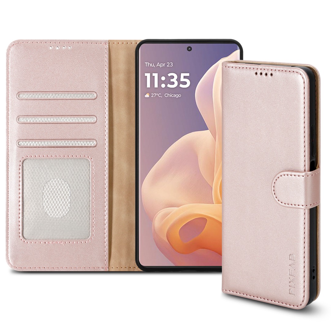 Étui Pour Motorola Bord 60Pro / Fusion Portefeuille Cuir Téléphone + Écran Verre - Photo 15 sur 19