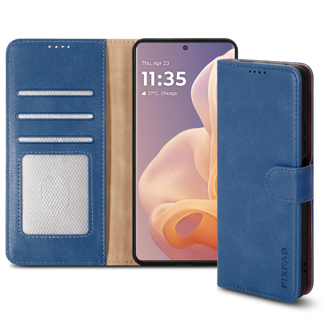 Étui Pour Motorola Bord 60Pro / Fusion Portefeuille Cuir Téléphone + Écran Verre - Photo 14 sur 19