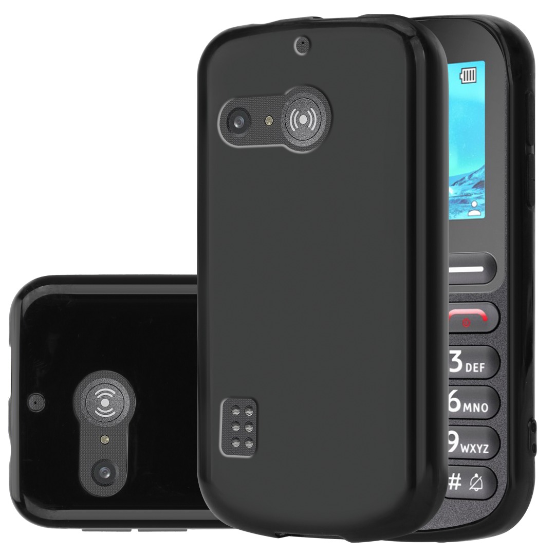 Étui Silicone Antichoc Pour Doro 1880 - Noir, Fin, Mat, Anti-dérapant, Neuf