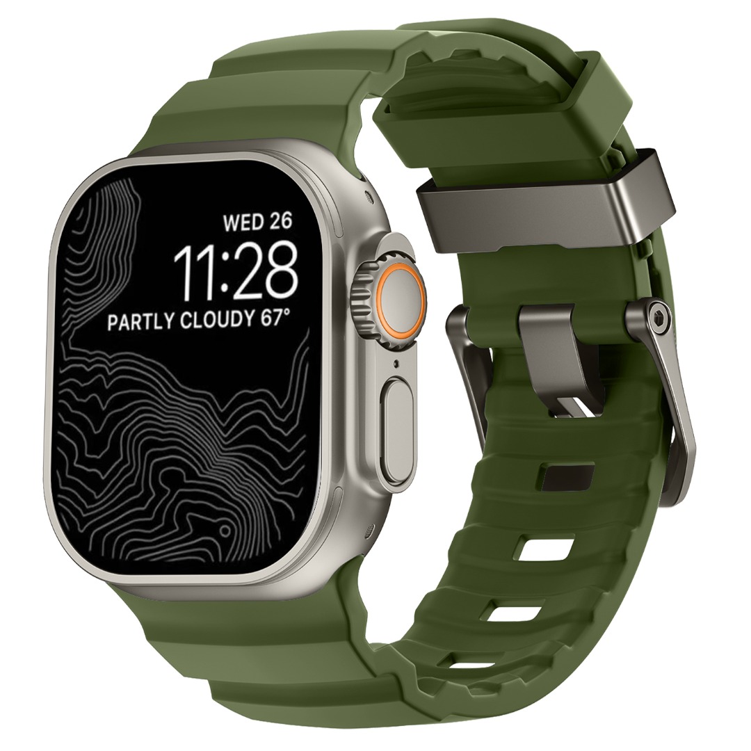 For Apple Watch Ultra 1/2 Strap Series SE 10/9/8/7/6/5/4/3 Silicone Band Strap - Picture 15 of 20