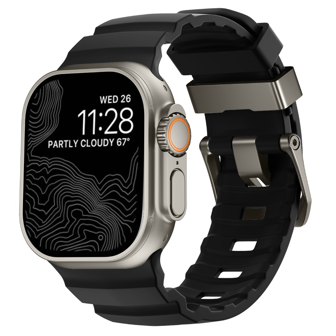 For Apple Watch Ultra 1/2 Strap Series SE 10/9/8/7/6/5/4/3 Silicone Band Strap - Picture 13 of 20