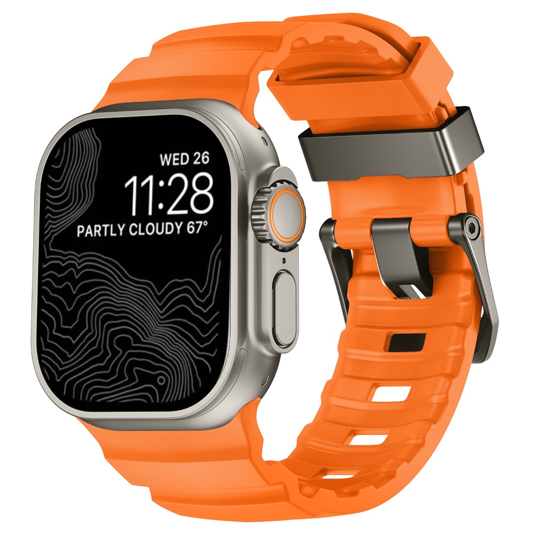 For Apple Watch Ultra 1/2 Strap Series SE 10/9/8/7/6/5/4/3 Silicone Band Strap - Picture 17 of 20