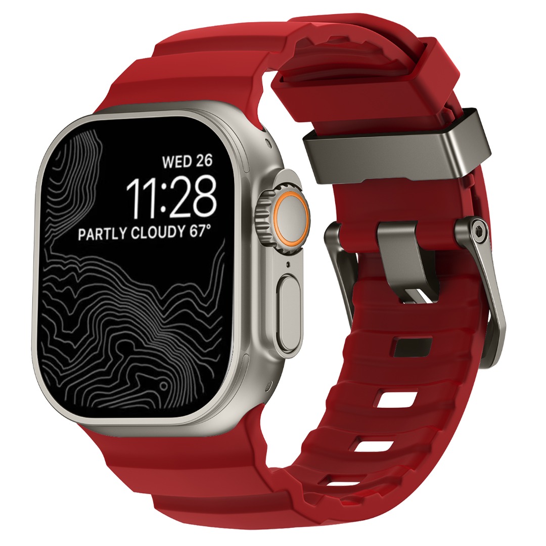 For Apple Watch Ultra 1/2 Strap Series SE 10/9/8/7/6/5/4/3 Silicone Band Strap - Picture 19 of 20