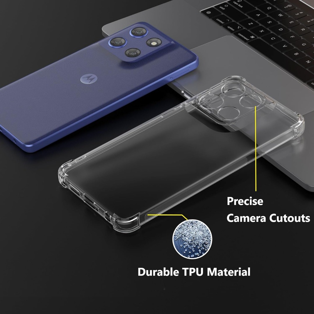 Cover + Pellicola Per Motorola Moto G56 5G – Custodia Gel Trasparente Pixfab, Set Protezione