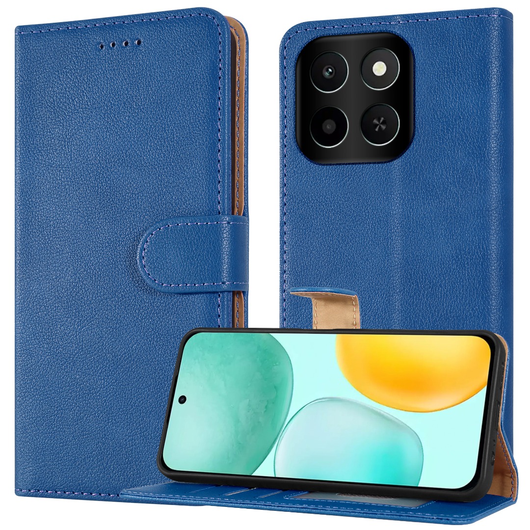 Case For Honor X6C (2025), Slim Leather Wallet Flip Stand Shockproof Phone Cover - Picture 15 of 19