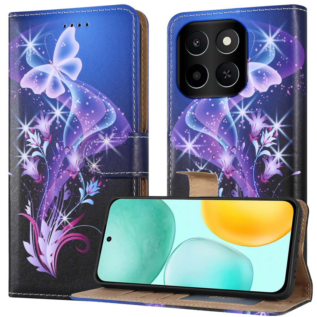Case For Honor X6C (2025), Slim Leather Wallet Flip Stand Shockproof Phone Cover - Picture 19 of 19