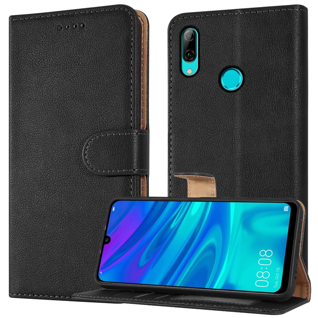 For Huawei P Smart 2019 Case, Leather Wallet Flip Phone Cover & Tempered Glass - Picture 13 of 18