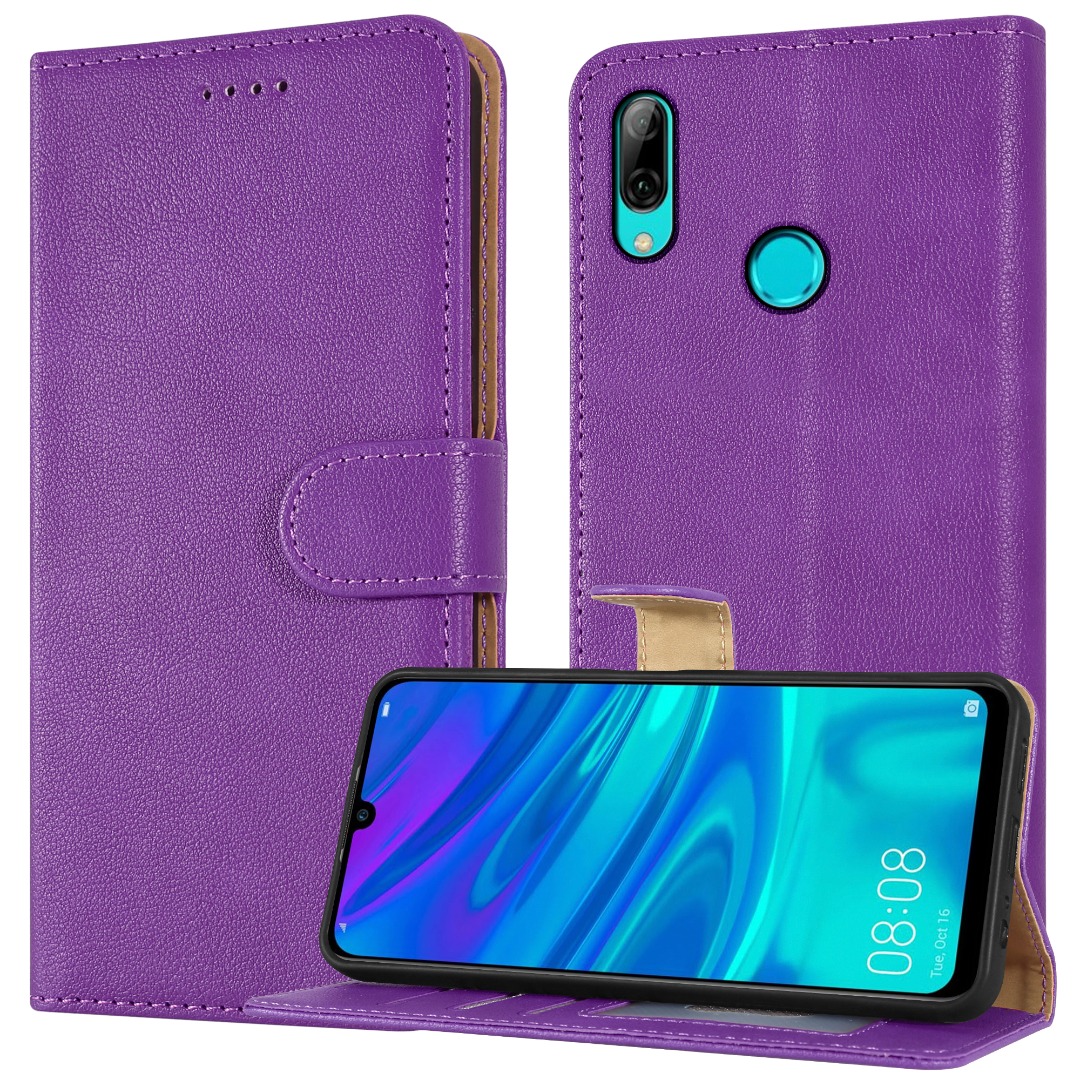 Custodia A Portafoglio In PU Con Supporto Per Huawei P Smart 2019 / Honor 10 Lite – Farfalla Argentata – Magnetica - 3