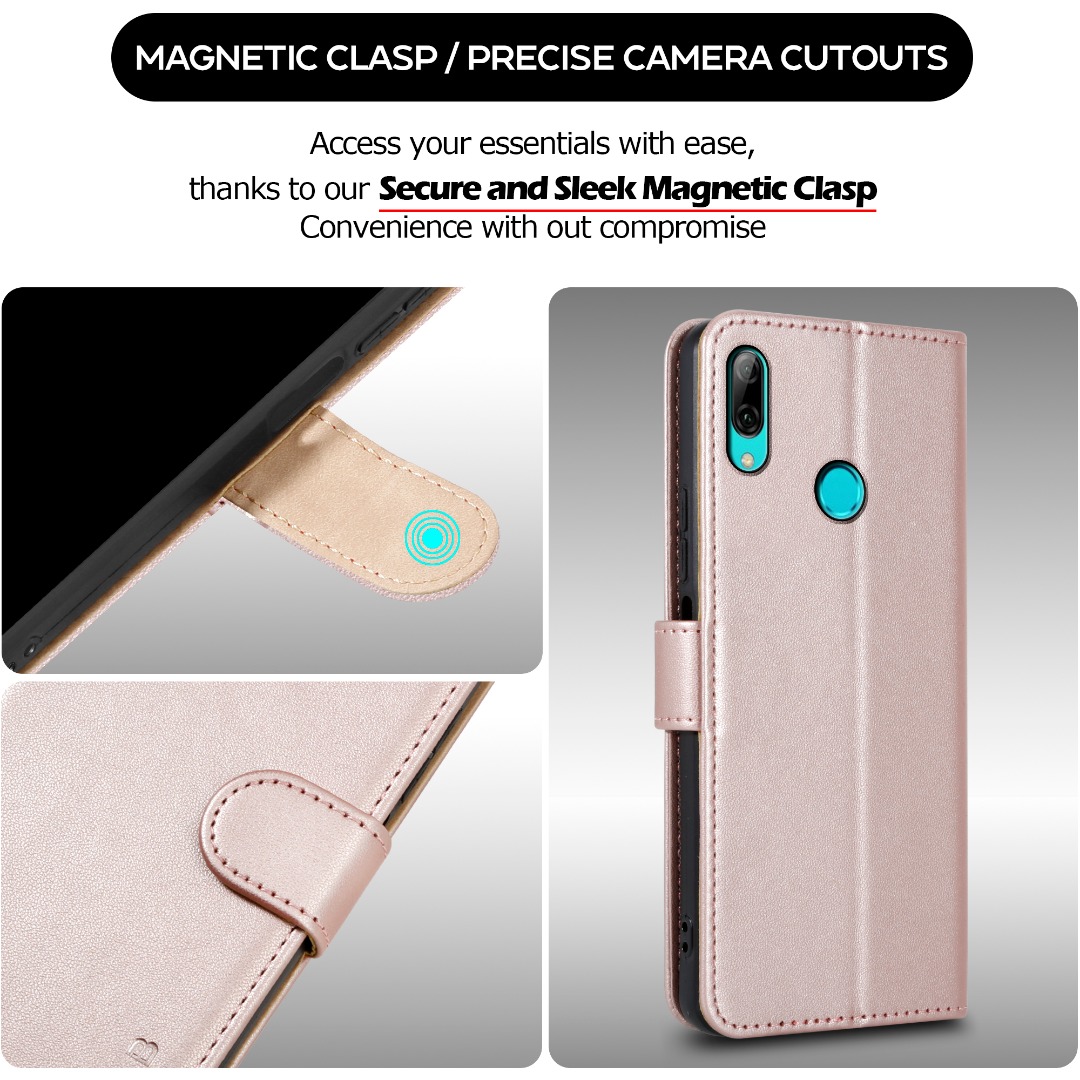Custodia Flip Portafoglio Per Huawei P Smart+ 2019 / Honor 20 Lite | Pelle PU Con Slot E Supporto | Design 3D Mare - 2