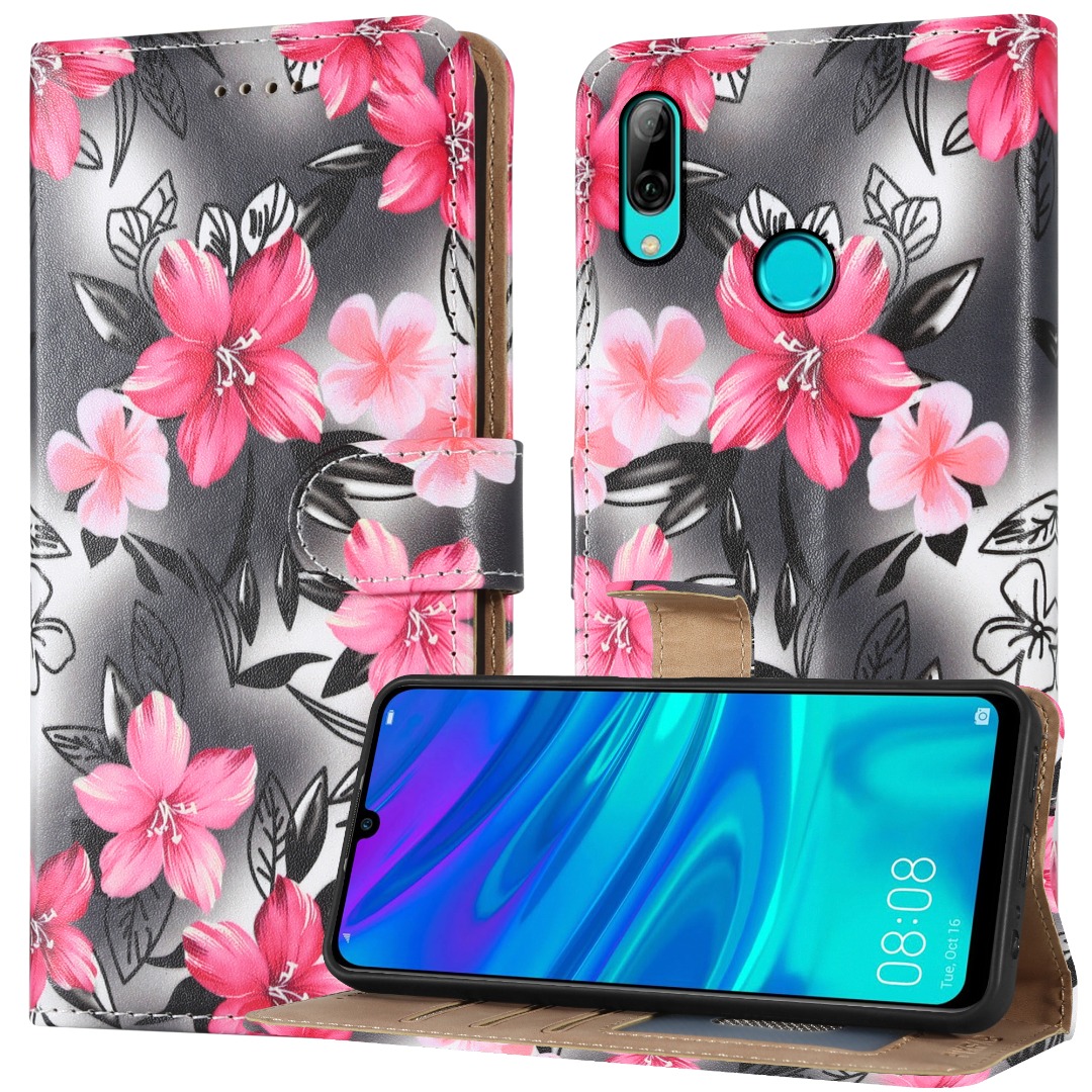 For Huawei P Smart 2019 Case, Leather Wallet Flip Phone Cover & Tempered Glass - Picture 17 of 18